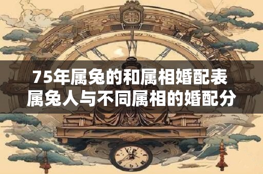 75年属兔的和属相婚配表 属兔人与不同属相的婚配分析