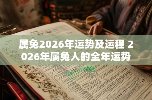 属兔2026年运势及运程 2026年属兔人的全年运势
