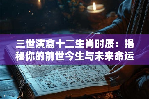 三世演禽十二生肖时辰：揭秘你的前世今生与未来命运！