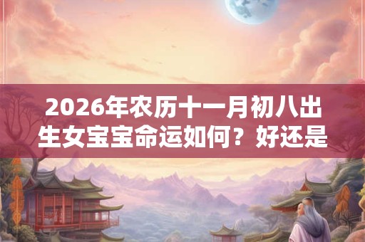 2026年农历十一月初八出生女宝宝命运如何？好还是坏？