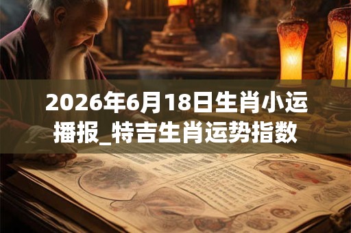 2026年6月18日生肖小运播报_特吉生肖运势指数