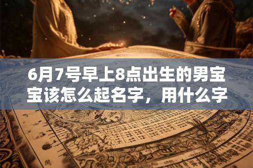 6月7号早上8点出生的男宝宝该怎么起名字，用什么字好