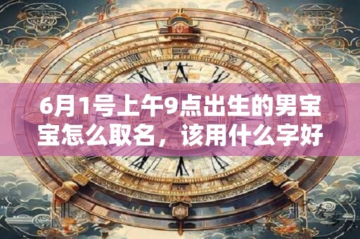6月1号上午9点出生的男宝宝怎么取名，该用什么字好