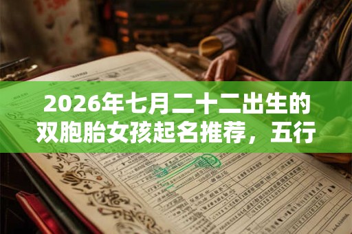 2026年七月二十二出生的双胞胎女孩起名推荐，五行属什么吧