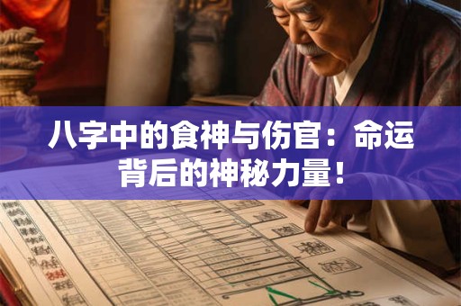 八字中的食神与伤官：命运背后的神秘力量！