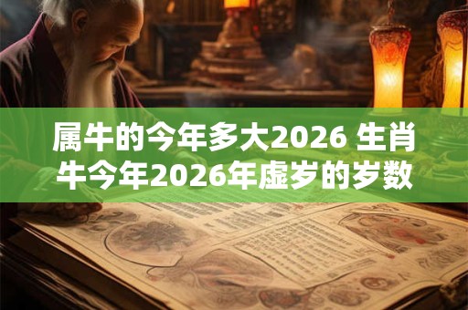 属牛的今年多大2026 生肖牛今年2026年虚岁的岁数