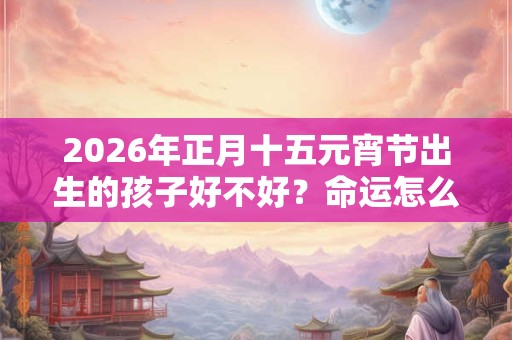 2026年正月十五元宵节出生的孩子好不好？命运怎么样？