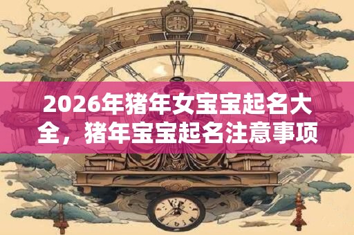 2026年猪年女宝宝起名大全，猪年宝宝起名注意事项？