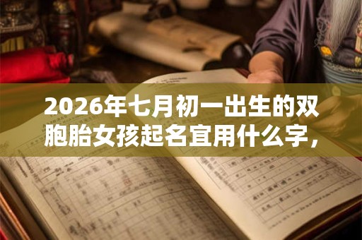 2026年七月初一出生的双胞胎女孩起名宜用什么字，五行属什么
