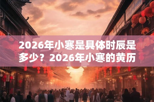 2026年小寒是具体时辰是多少？2026年小寒的黄历如何？是吉日吗？