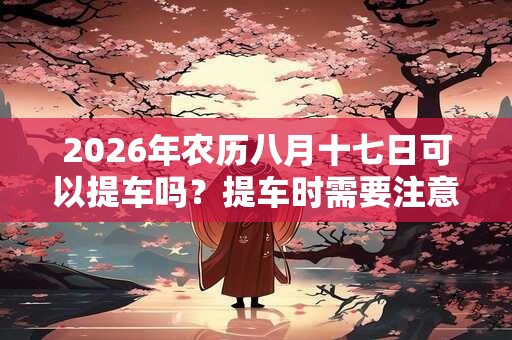 2026年农历八月十七日可以提车吗？提车时需要注意哪些细节？