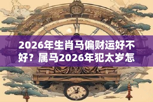 2026年生肖马偏财运好不好？属马2026年犯太岁怎么化解？
