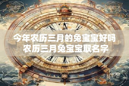 今年农历三月的兔宝宝好吗 农历三月兔宝宝取名字