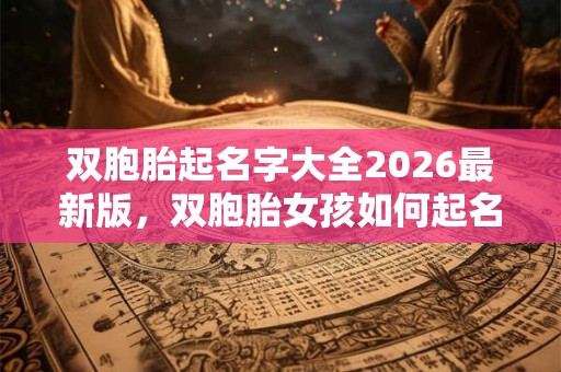 双胞胎起名字大全2026最新版，双胞胎女孩如何起名？