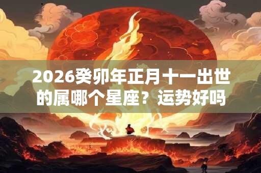 2026癸卯年正月十一出世的属哪个星座？运势好吗