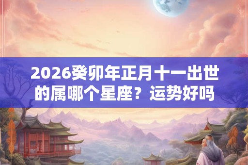 2026癸卯年正月十一出世的属哪个星座？运势好吗