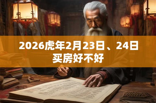 2026虎年2月23日、24日买房好不好