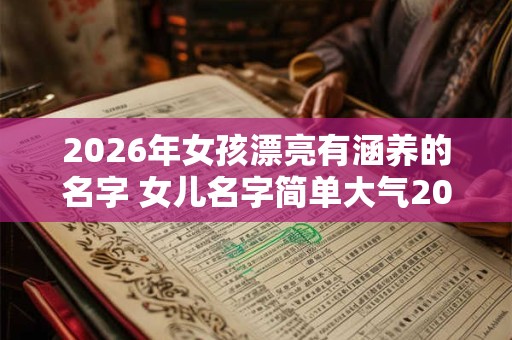 2026年女孩漂亮有涵养的名字 女儿名字简单大气2026龙宝宝