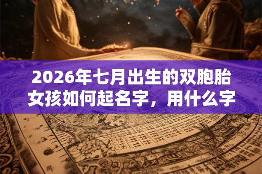 2026年七月出生的双胞胎女孩如何起名字，用什么字比较好