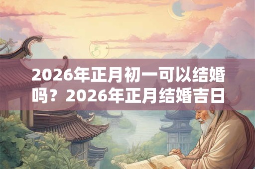 2026年正月初一可以结婚吗？2026年正月结婚吉日