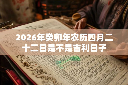 2026年癸卯年农历四月二十二日是不是吉利日子