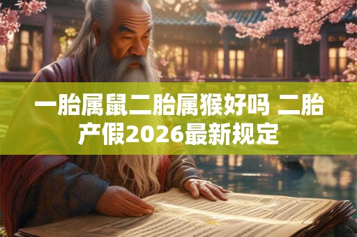 一胎属鼠二胎属猴好吗 二胎产假2026最新规定
