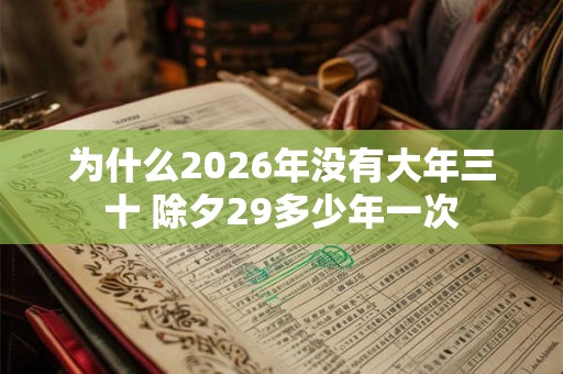 为什么2026年没有大年三十 除夕29多少年一次