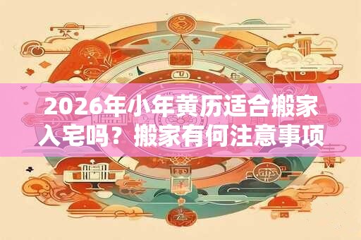 2026年小年黄历适合搬家入宅吗？搬家有何注意事项？