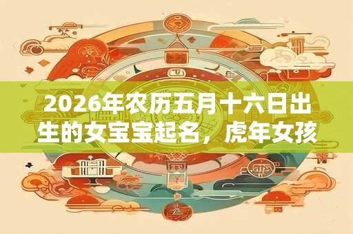 2026年农历五月十六日出生的女宝宝起名，虎年女孩名字最佳用字