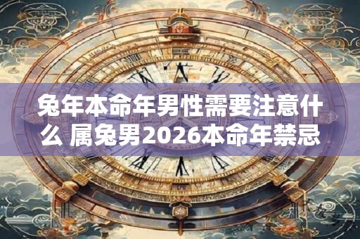 兔年本命年男性需要注意什么 属兔男2026本命年禁忌