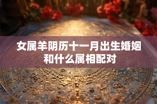 女属羊阴历十一月出生婚姻 和什么属相配对