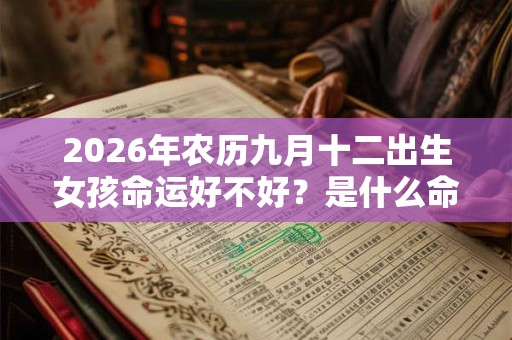 2026年农历九月十二出生女孩命运好不好？是什么命？