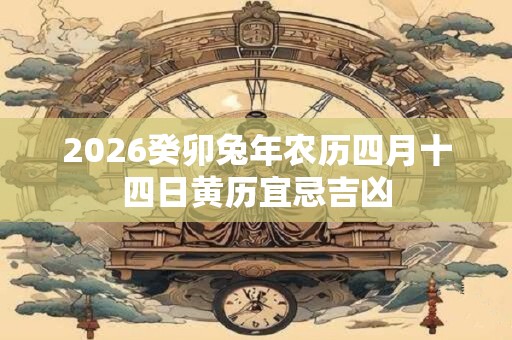 2026癸卯兔年农历四月十四日黄历宜忌吉凶