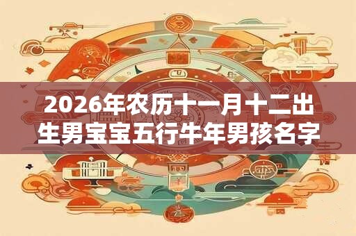 2026年农历十一月十二出生男宝宝五行牛年男孩名字推荐