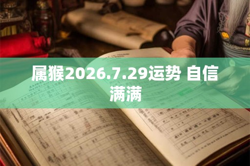 属猴2026.7.29运势 自信满满