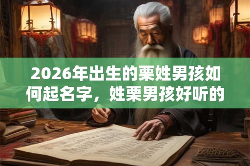 2026年出生的栗姓男孩如何起名字，姓栗男孩好听的名字