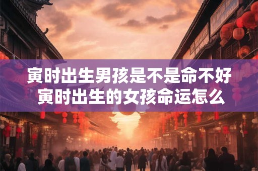 寅时出生男孩是不是命不好 寅时出生的女孩命运怎么样