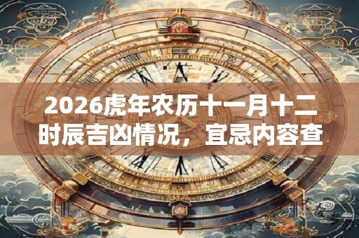 2026虎年农历十一月十二时辰吉凶情况，宜忌内容查询