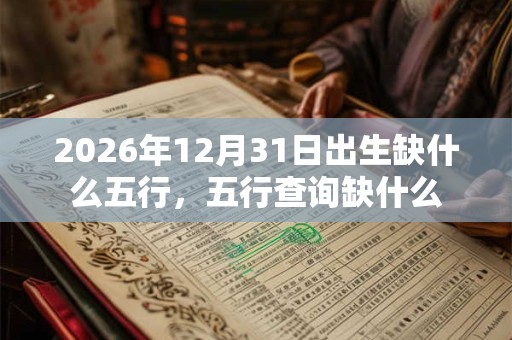2026年12月31日出生缺什么五行，五行查询缺什么