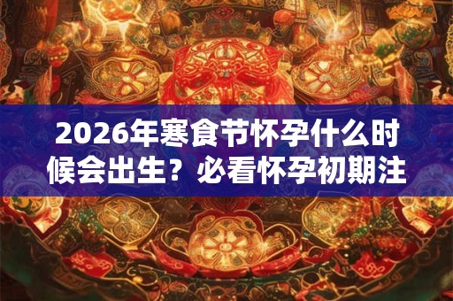2026年寒食节怀孕什么时候会出生？必看怀孕初期注意事项！
