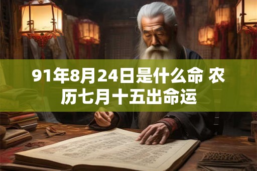91年8月24日是什么命 农历七月十五出命运