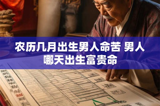 农历几月出生男人命苦 男人哪天出生富贵命