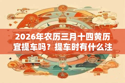 2026年农历三月十四黄历宜提车吗？提车时有什么注意事项？