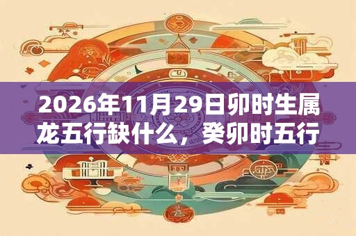 2026年11月29日卯时生属龙五行缺什么，癸卯时五行缺什么