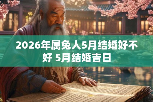 2026年属兔人5月结婚好不好 5月结婚吉日