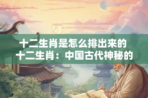 十二生肖是怎么排出来的 十二生肖：中国古代神秘的排列密码