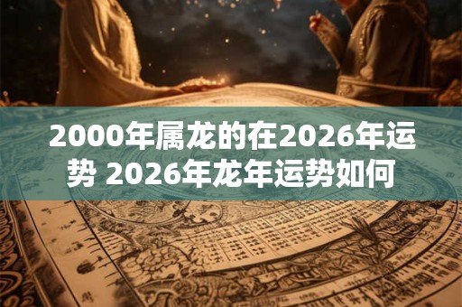 2000年属龙的在2026年运势 2026年龙年运势如何