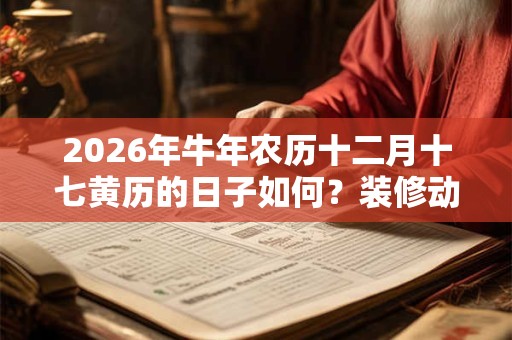 2026年牛年农历十二月十七黄历的日子如何？装修动土好吗？