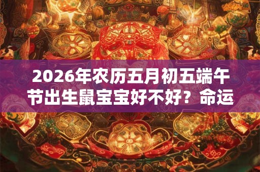 2026年农历五月初五端午节出生鼠宝宝好不好？命运如何？