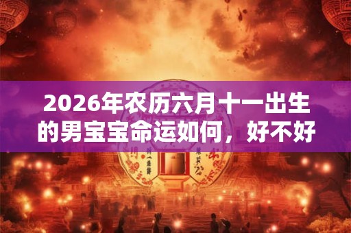 2026年农历六月十一出生的男宝宝命运如何，好不好？